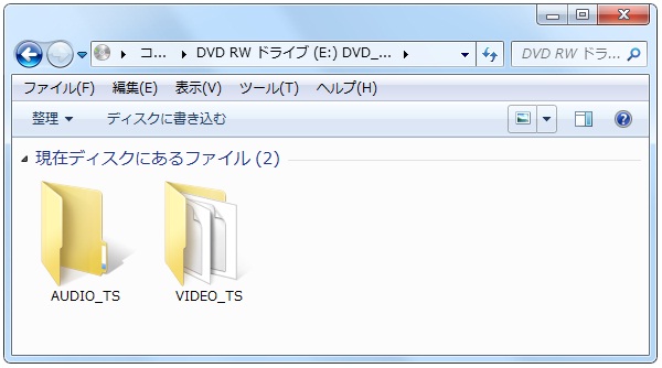 DVD-Videoの場合